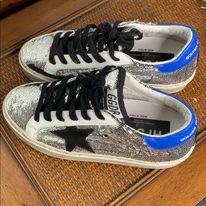 Golden Goose Hi Star Sequin Sneakers